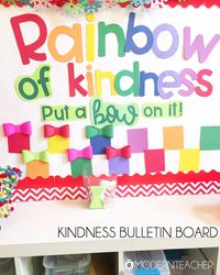 Kindness Bulletin Board for December (Freebie) - A Modern Teacher