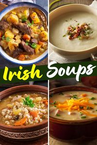 These traditional Irish soups are warm, cozy, and comforting! From beer cheese to seafood chowder to potato, you'll want to try all of these bowls.