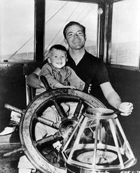 Actor Dana Andrews and his youngest of 4 children - son Stephen ca 1950