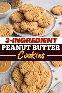 These 3-ingredient peanut butter cookies are as easy as it gets! Learn the simple recipe and get tips for the best peanut butter cookies.