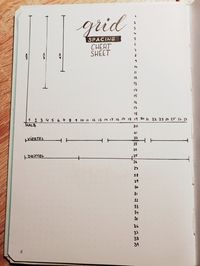 Grid spacing bujo 2019 yearly set-up