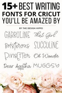 Are you looking for writing fonts for Cricut? Here's a list of 19 single line writing fonts for Cricut that you'll be amazed by. #cricutwritingfonts #writingfontsforcricut #singlelinefontsforcricut