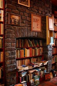 Fireplace Book Case; Fahrenheit 451-NOT! - 35 Things To Do With All Those Books