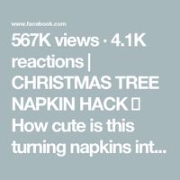 567K views · 4.1K reactions | CHRISTMAS TREE NAPKIN HACK 🎄 How cute is this turning napkins into trees and then writing everyone’s name in the star!! One of my favorite ideas ever!!! 🎄 | At Home With Shannon