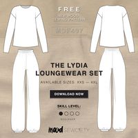 🎤 And just like that the Lydia Loungewear Set FREE sewing pattern becomes a #MoodSewciety favorite!  Featuring an oversized, crewneck sweatshirt paired with jogger sweats, Mood’s new athleisure ensemble is designed for ease and everyday comfort. Dress it up or down, while feeling proud! #IMadeThisMyself  Download now to start sewing yours! 🪡🧵  #MoodLydiaPattern #FreeSewingPattern #PDFPattern #Athleisure #MadeWithMood #SewingPatterns #ComfyOutfit #ILoveSewing #BeginnerSewingPattern