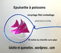 bricolage Epuisette à poissons