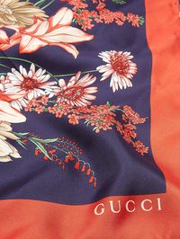 GG belt and floral-print silk scarf | Gucci | MATCHESFASHION.COM