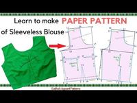 In this article, I have explained detailed pattern making of a very basic saree blouse without sleeve. To make a Sleeveless Saree Blouse, all the measurements must be taken with great care for precise results.