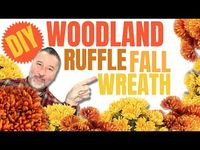 Dollar Tree Woodland Ruffle Deco Mesh Fall Wreath - Wreath DIY - EASY DIY - YouTube