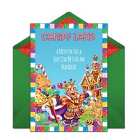 Customize and send Candy Land invitations for Game Night or a Candy Land Birthday Party!