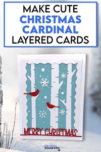 How to Make Christmas Cardinal Cards - The Bearded Housewife