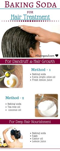 Baking soda hair treatment