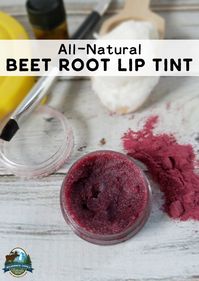 All-Natural Beet Root Lip Tint | Avoid the dangerous ingredients of commercial lipsticks and lip gloss and make your own with all-natural ingredients from your kitchen! This beetroot lip tint is safer and will give you the luscious, happy, rosy lips you're looking for with its long-lasting color!