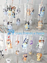 Bluey Birthday Cups Bluey Party Cups Bluey Birthday - Etsy