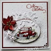 Love the vintage cars on Christmas cards....