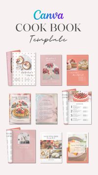 Recipe book made using Canva Recipe book / Cookbook / Cards designed by Canva for food bloggers, recipe producers, and restaurant cooks. A template is the ideal way to share your recipes and instructions for preparation with your audience and customers. 😊 Recipe Book Template | Cookbook Template | canva ebook | ebook template canva canva | ebook template | canva ebook cover | cookbook page template | ebook cookbook template | cookbook template | recipe