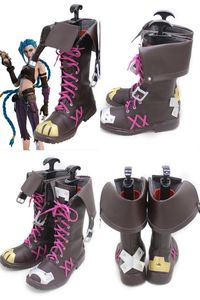 Buy this League of Legends LOL Arcane Jinx Shoes and complete your cosplay. The cosplay shoes are made of PU leather, the precise-cutting make it comfortable to wear. If you need this role costume, you can contact us:takerlama@gmail.com.