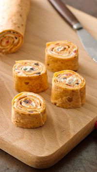 These veggie roll-ups couldn’t be easier—no wonder they’re one of our most popular appetizer recipes! Use a variety of flavored and plain tortillas for a fun color variation. The roll-ups get made at least 3 hours (and up to 24 hours) ahead, so you can pop them in the fridge to set while you get the house ready for company!