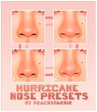 HURRICANE NOSE PRESETS ♡ by peachyfaerie | Patreon