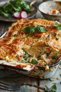 Looking for a comforting meal that's a hit with family? Jamie Oliver's Chicken Pie recipe is your answer! With tender chicken, fresh veggies, and a flaky crust, this dish is both easy to prepare and full of flavor. Perfect for chilly evenings or cozy dinners, it's guaranteed to satisfy everyone’s taste buds. Simply follow this fuss-free step-by-step guide to whip up a delicious Chicken Pie that rivals Sunday dinner. Enjoy each bite and impress your guests with a dish they’ll want to savor!