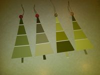 turn paint swatches into gift tags