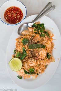 EatingThaiFood.com 🇹🇭Thai Khao Pad Goong: Shrimp Fried Rice Authentic Street Food Style (ข้าวผัดกุ้ง) | Mark Wiens wp.me