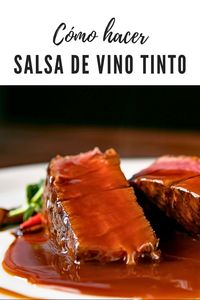 No te pierdas esta salsa de vino tinto ¡ideal para acompañar tus platos más especiales en fechas señaladas! ##carnes #salsas