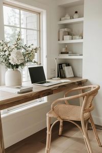 Minimalist Home Office: Stylish Productivity Transform your workspace with a Minimalist Home Office that combines style with peak productivity. Unlock serene efficiency today!