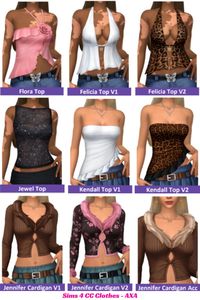 Check out these stylish Sims 4 CC clothes at number 12 on my female clothes CC list! This CC clothing set includes trendy tops, cozy cardigans, crop tops, chic jeans, skirts, and more—all in Maxis Match for that seamless in-game look. With an array of dresses and accessories also in the mix, this list has every fashion must-have in easy-to-download Sims 4 CC packs.