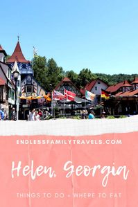 There are so many things to do in Helen Georgia on vacation - from ziplining to wine-tasting and pottery. A little slice of Bavaria in the Blue Ridge Mountains! #HelenGA #BlueRidgeMountains #Travel