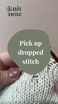 Learn how to pick up a dropped stitch: a perfect knitting hack if you made a mistake in your knitting 🤎No need to unravel your work, just learn how to fix the mistake further down in your work!