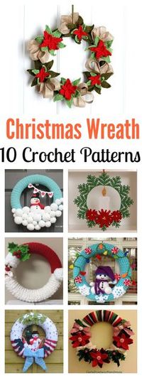 10 Christmas Wreath Crochet Patterns