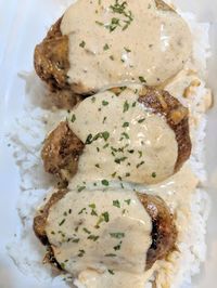 Pork Medallions & Blue Cheese Sauce