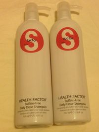 TIGI BED HEAD S-FACTOR HEALTH FACTOR DAILY DOSE SHAMPOO  25.36 OZ LOT of 2. #TIGIBEDHEADTWEENSFACTORSFACTOR