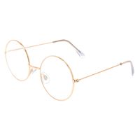 Claire's Gold Round Circle Frames