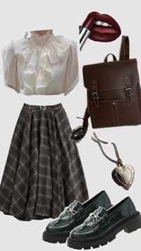 Dark academia outfit #darkacademia #darkacademiaaesthetic #darkacademiaoutfit