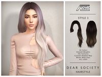 The Sims Resource - Dear Society - Style 3 (Hairstyle)