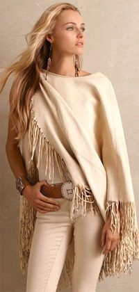 Ralph Lauren whites with fringe