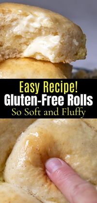 These soft and fluffy gluten-free rolls are made with yeast and have a quick rise, making them perfect for any meal! This easy homemade recipe creates light, airy rolls that taste just like classic dinner rolls—no one will believe they're gluten-free. Perfect for busy days when you want fresh, homemade bread in no time!