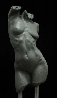 Mitch Shea, "Best Sculpture," End of Year Graduation´s Students Awards 2012–2013, The Florence Academy of Art. Nude female torso. NSFW