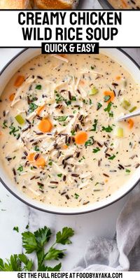 Want a soup that’s as cozy as it is delicious? This Cozy Wild Rice And Orzo Chicken Soup combines creamy broth, hearty wild rice, and tender chicken for the ultimate winter comfort food. Save this pin for a quick and easy recipe to warm you up! #WildRiceAndChickenSoup #WinterComfortFood #EasySoupRecipes #SavorySoupIdeas