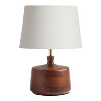 Taylor Walnut Wood Accent Lamp Base - World Market