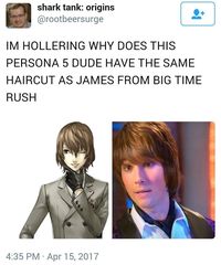 to be fair I thought James was fucking hot so it makes sense as to why I find akechi attractive (that & I dated a guy with moppy akechi hair at one point)