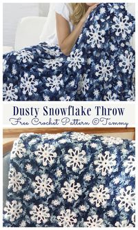 Snowflake Blanket Free Crochet Patterns & Paid - DIY Magazine