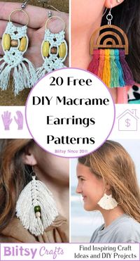 Simple DIY Macrame Earrings