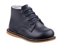 The Kids Josmo Logan Dress Boots blend sophistication with durability, making them a perfect choice for young gentlemen who appreciate both style and comfort. These boots feature a refined design crafted from a leather upper, ensuring durability and a polished appearance suitable for formal occasions. Durable leather upper, Lace-up closure for a custom and secure fit, Flat heel, Classic round toe, Padded footbed, Durable rubber outsole, Josmo branding details | Boys' Josmo Logan Boot in Navy Siz