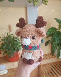 .𖥔 ݁ ˖⋆ ˚❆ big reindeer plushie ⋆｡˚❆˚ ｡⋆ ------------🦌🛷 ⊹˚꙳⁺⋆₊･*❅------------ ⤷ first reindeer for the season! I used the new yarn I got recently and it turned out so chubby and soft⭒˚.⋆ ⤷ honest promise to try and crochet a lot of christmas plushies this month, I've even already bought new patterns to try out soon! 🎄 ⤷ available on my Etsy! ✨️ #reindeer #crocheter #crochetreindeer #crochet #crochetersofinstagram #cutecrochet #amigirumi #plushie #kawaiiamigurumi #cuteanimals #etsycrochet ...