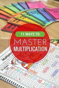 11 Ways to Master Multiplication!  Mastering Multiplication facts is such an important skill in elementary. If students can master the basics, all other math concepts are so much easier to learn. Check out these engaging, effective and fun ways to build strong foundational skills for future learning.