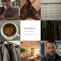 gregory eddie. teacher. abbott elementary. moodboard. aes.