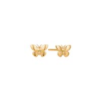 Add some whimsey to your look with these petite butterfly studs. Perfect for every day! 10k yellow gold 4.5mm x 6.3mm